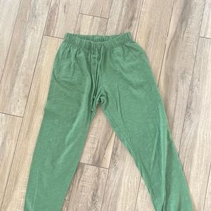 These are green joggers from Pink in size medium (170/72A)